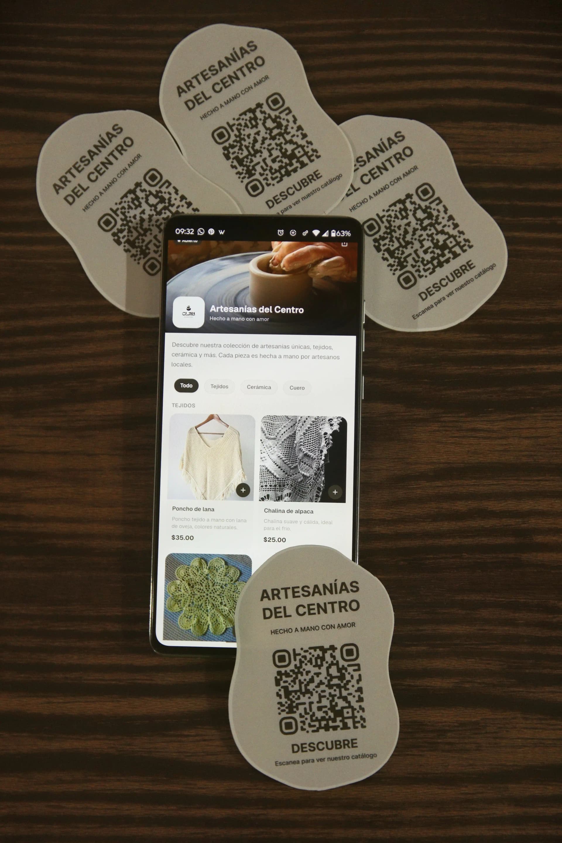 Imagen: catálogo digital escaneado desde un QR