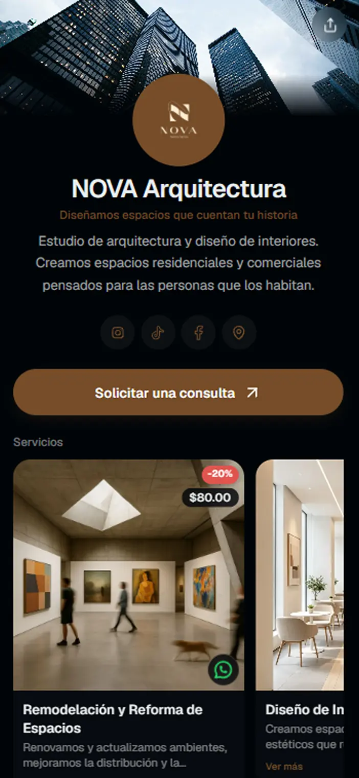 Presenta tu negocio — vista 1